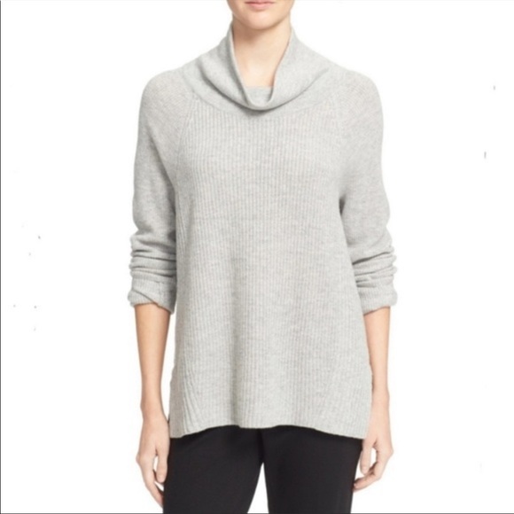 Vince Sweaters - VINCE side zip cowl neck gray sweater size S